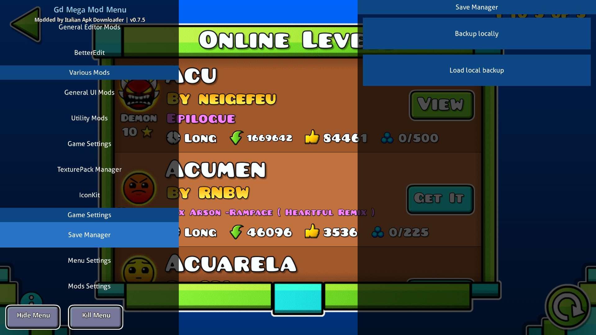 Geometry Dash - How to transfer save file from Windows PC to Android? - Paste the save file to the folder and load - 4EAE8EC