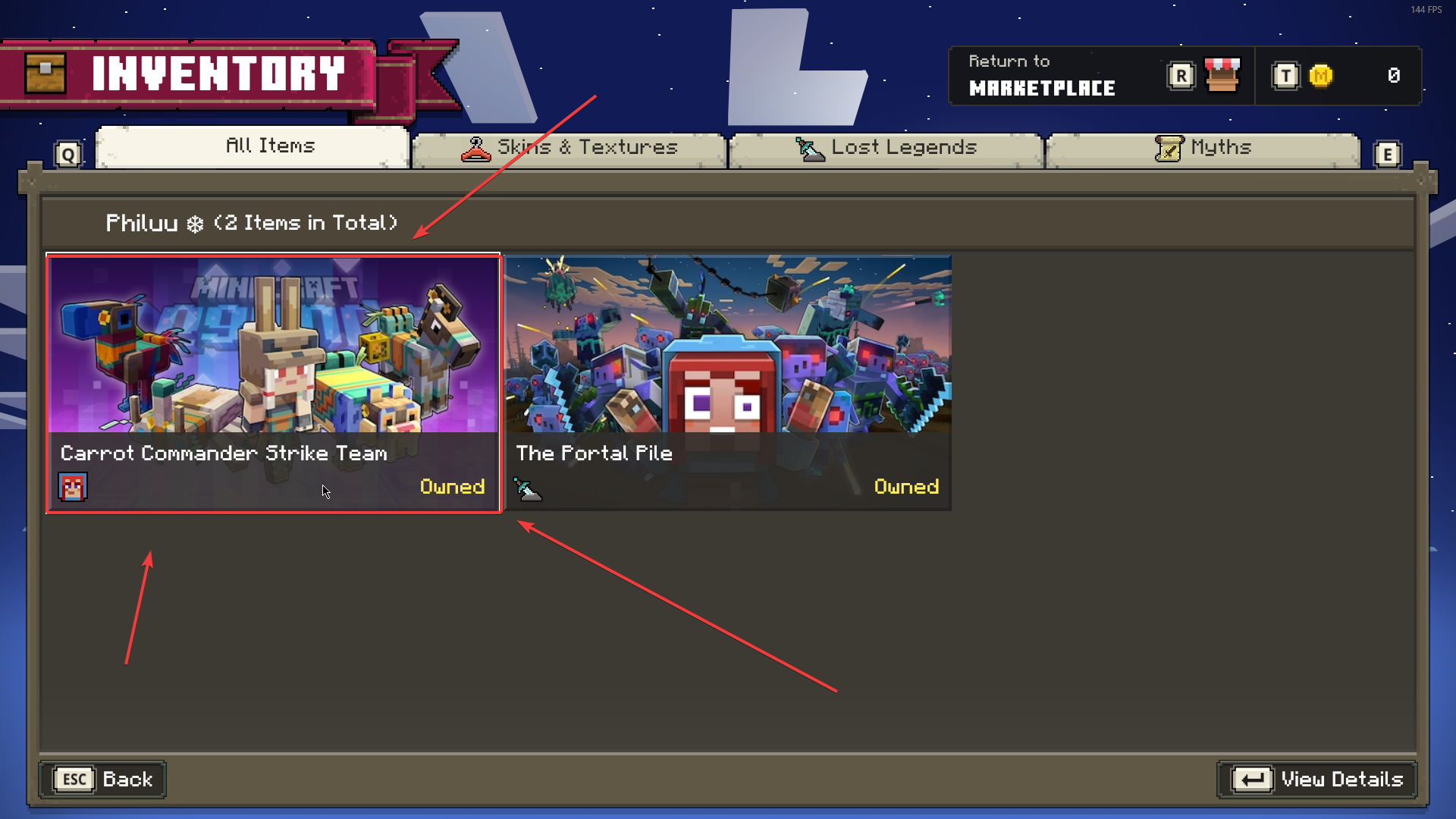 Minecraft Legends - Guide how to redeem the Deluxe Edition DLC - 1. In the Main Menu, head to the Marketplace - 9FE91A4