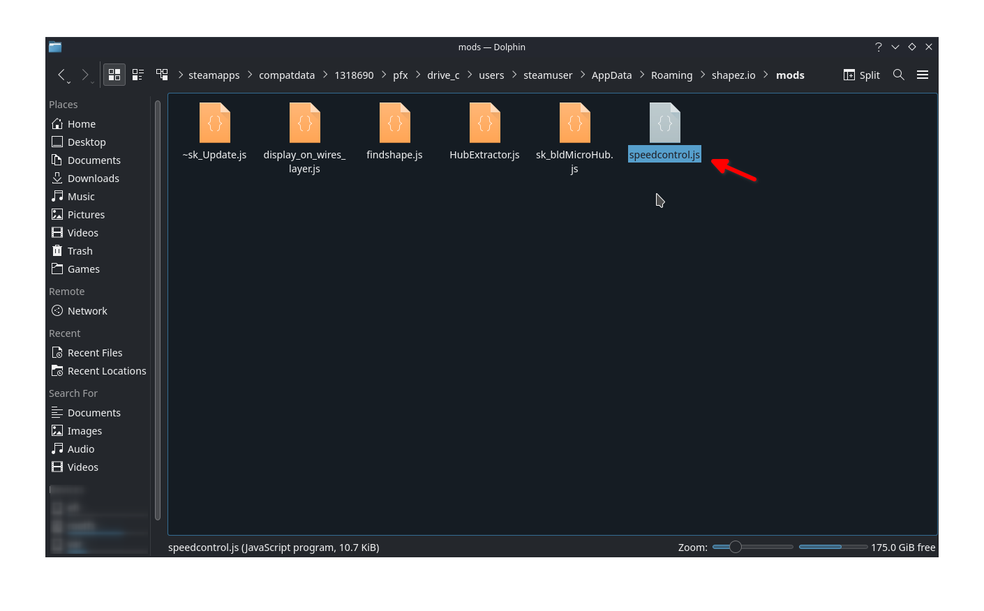 Shapez - Installing Mods on Steamdeck Tutorial - Copy Mods to Mod Folder - E7F8D4E
