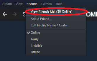 Team Fortress 2 - How to prevent Steam from Closing Chats Automatically - Step 1 : Open your Friend list in Friends - 8BBE705