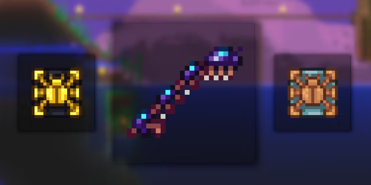 Terraria - The best fishing rods to use in game - The Scarab Fishing Rod - 6F8D7D6