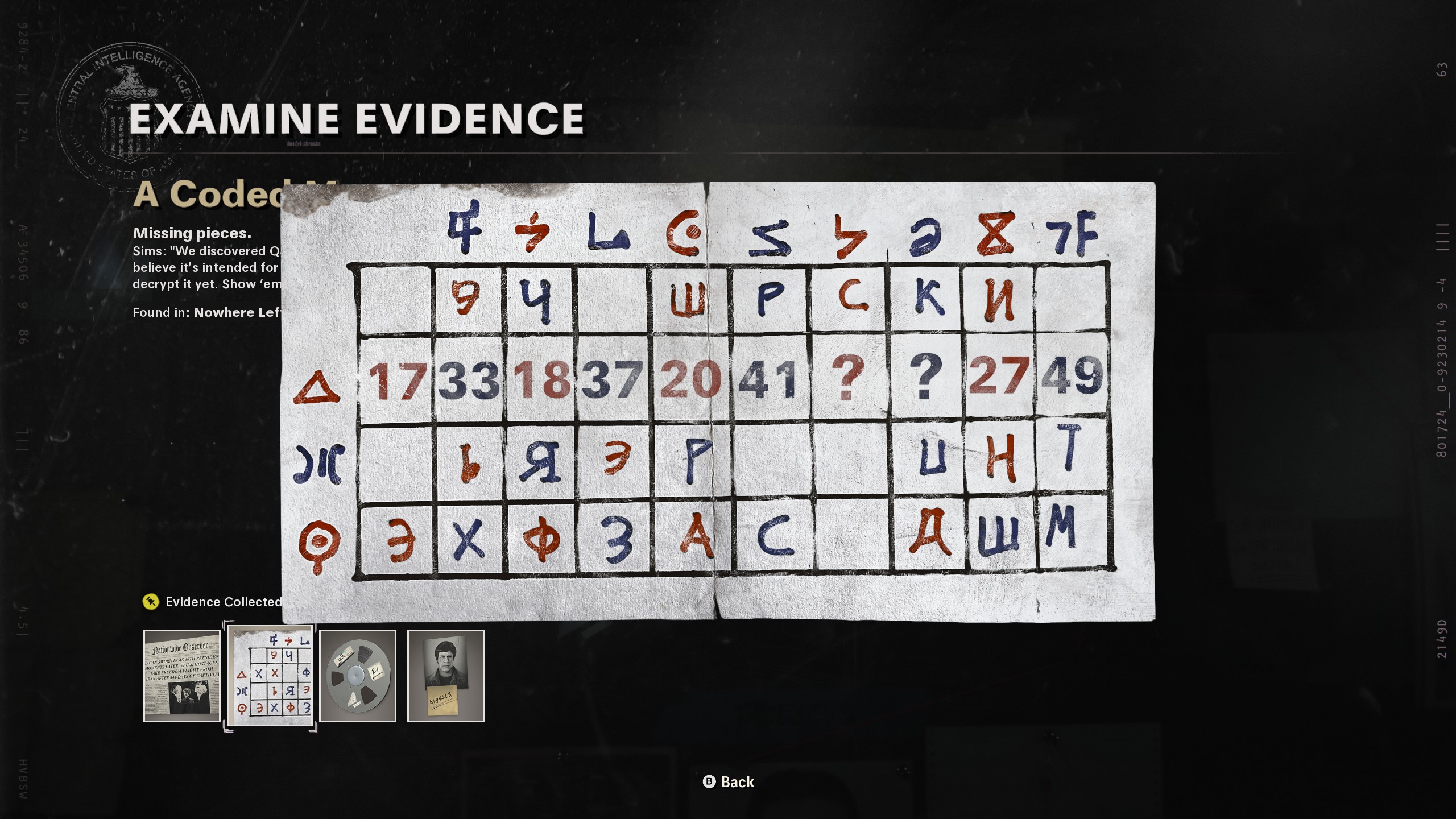 Call of Duty®: Black Ops Cold War - Where to Find the Evidence Location - Coded Message - 8783067