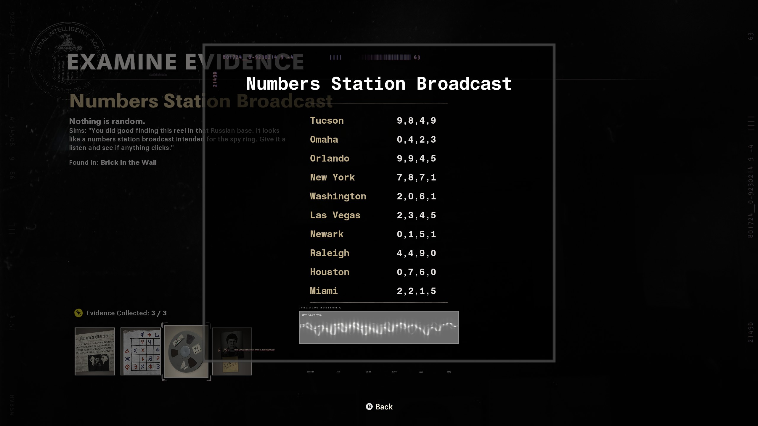 Call of Duty®: Black Ops Cold War - Where to Find the Evidence Location - Numbers Station Broadcast - B83A45A