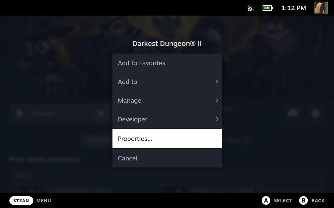 Darkest Dungeon® II - Fix Black Screen on Steam Deck - Fix Black Screen on Steam Deck - B17FAE1