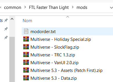 FTL: Faster Than Light - How to install and setup the Multiverse mod - Toggling/updating existing mod content - 262C4DF