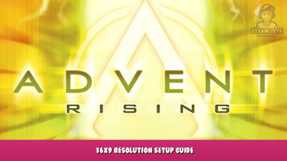 Advent Rising – 16×9 resolution setup guide 1 - steamlists.com