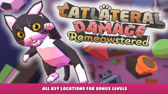 Catlateral Damage: Remeowstered – All key locations for bonus levels 1 - steamlists.com
