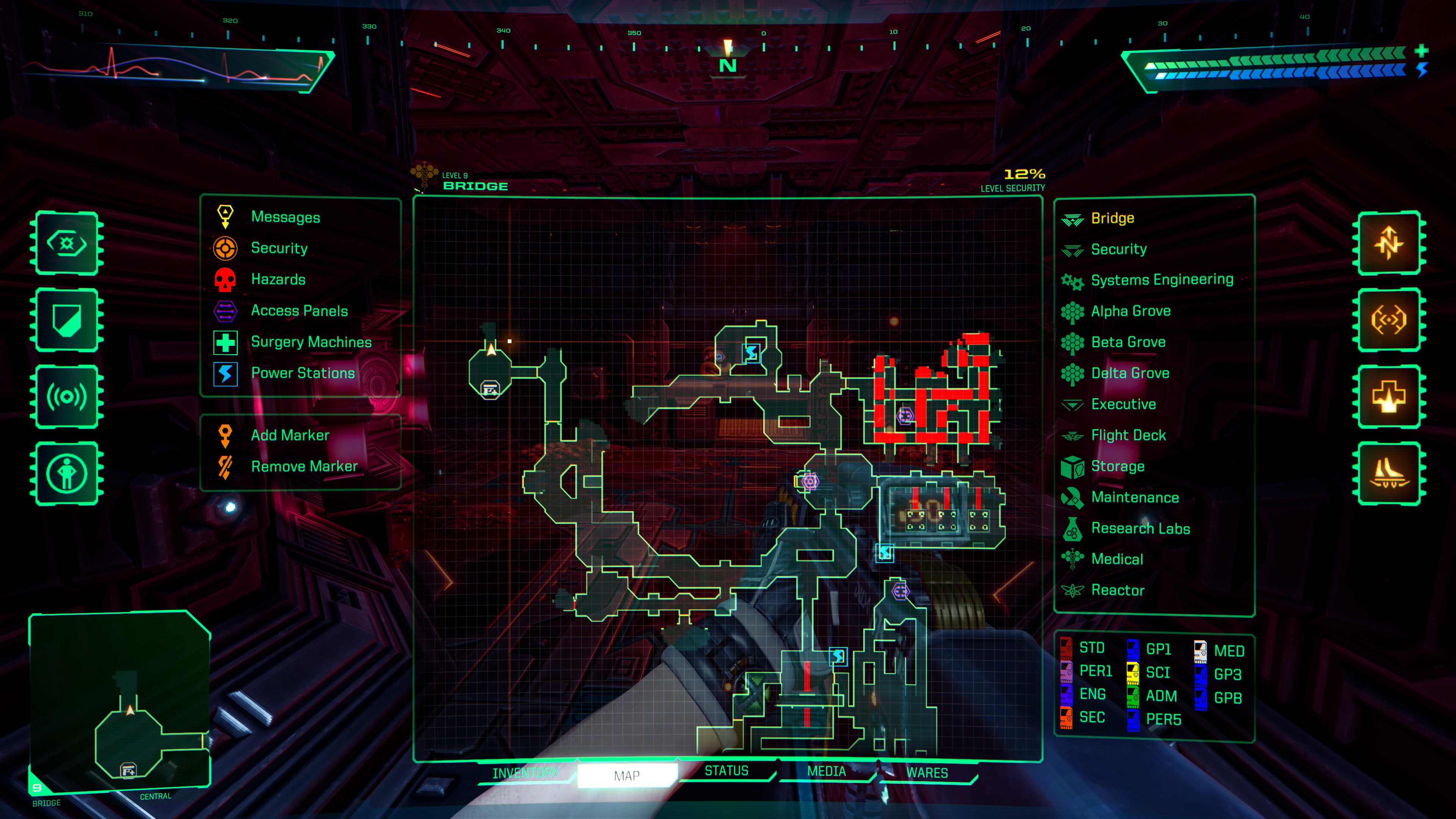 System Shock - All Skully Location Guide - I don't know how guides work sorry - B8AD6CB