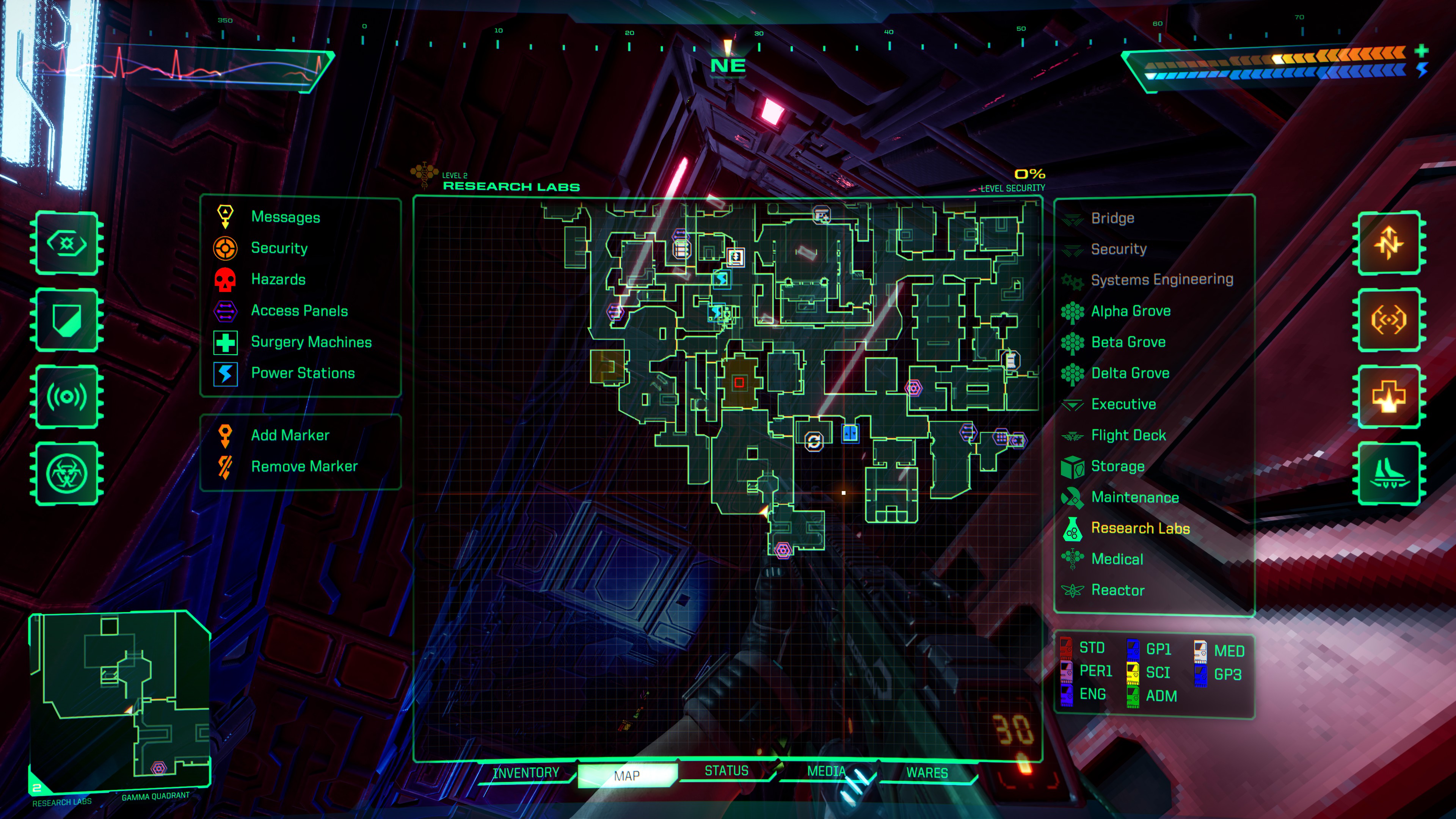 System Shock - All Skully Location Guide - I don't know how guides work sorry - 3EC94D1