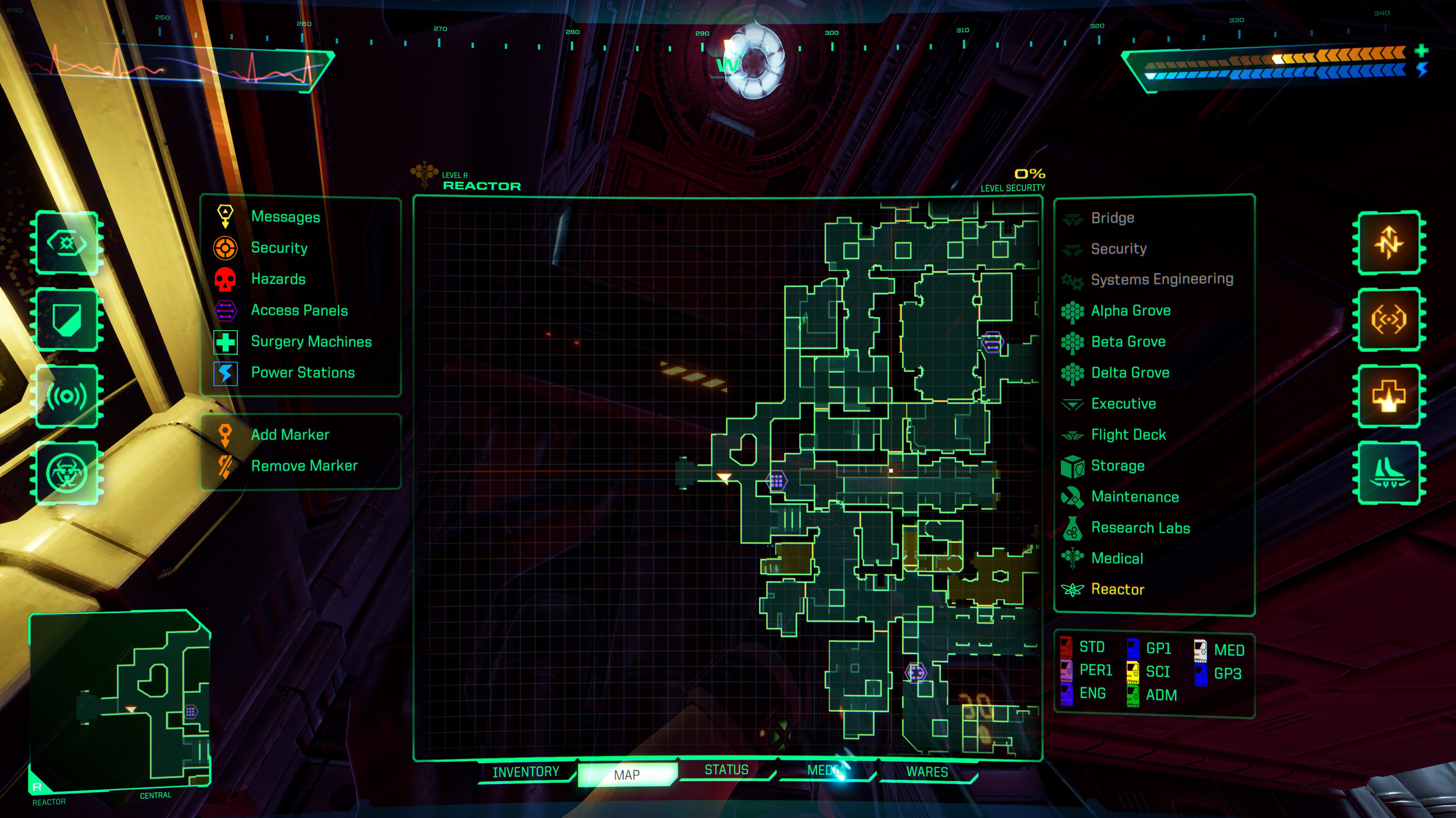 System Shock - All Skully Location Guide - I don't know how guides work sorry - 9C53678