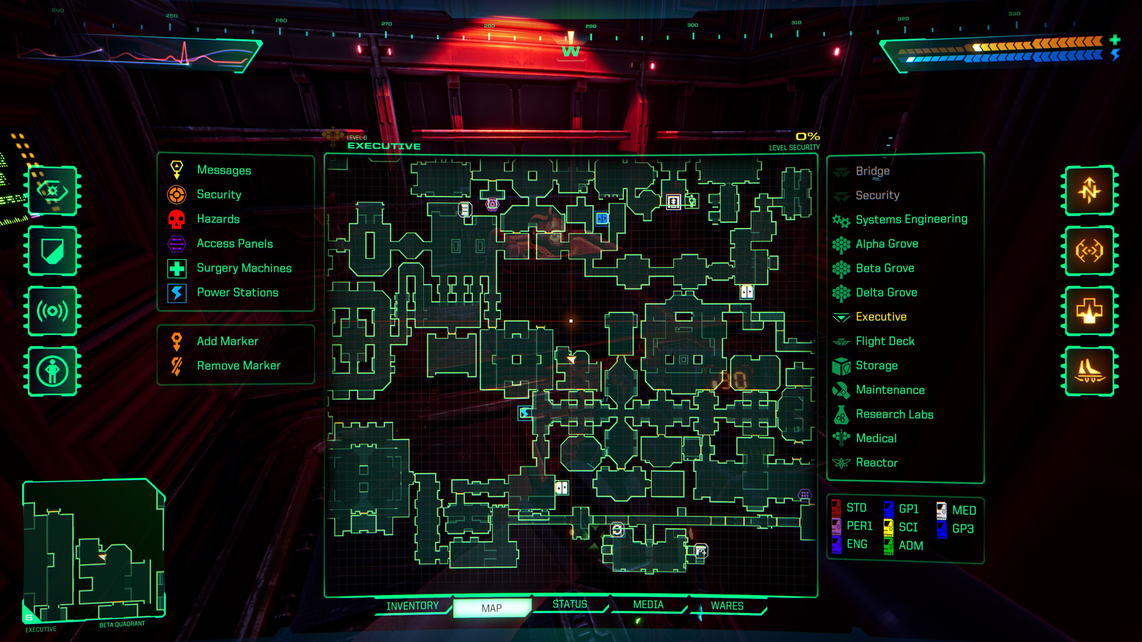 System Shock - All Skully Location Guide - I don't know how guides work sorry - 628F4B9