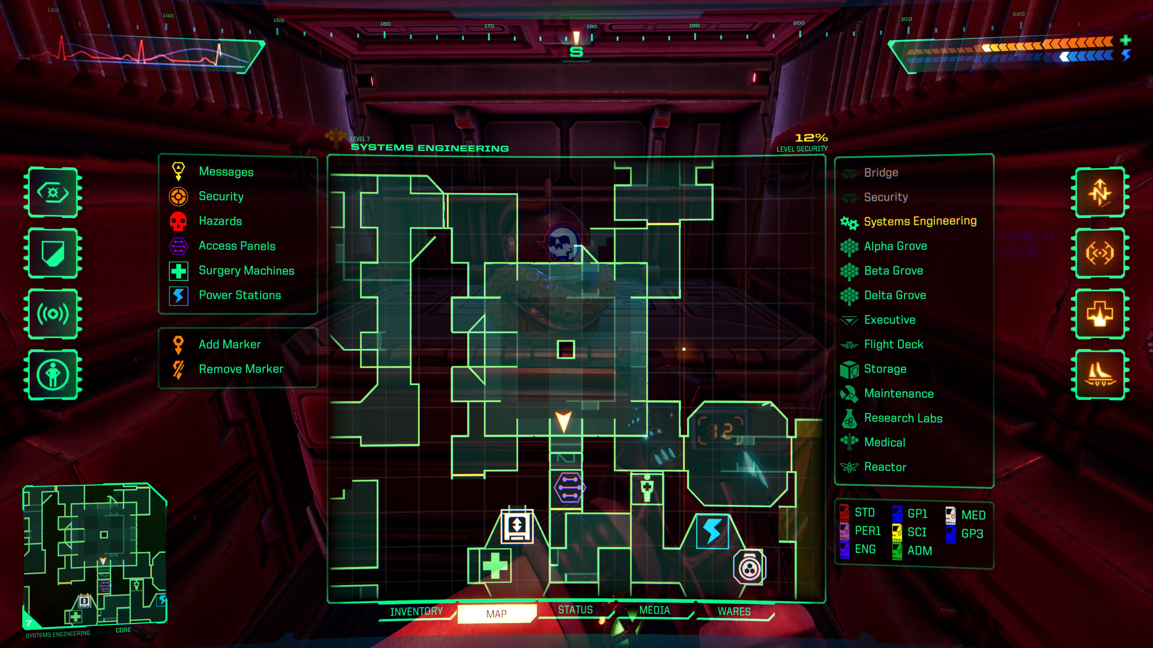 System Shock - All Skully Location Guide - I don't know how guides work sorry - FB01B16