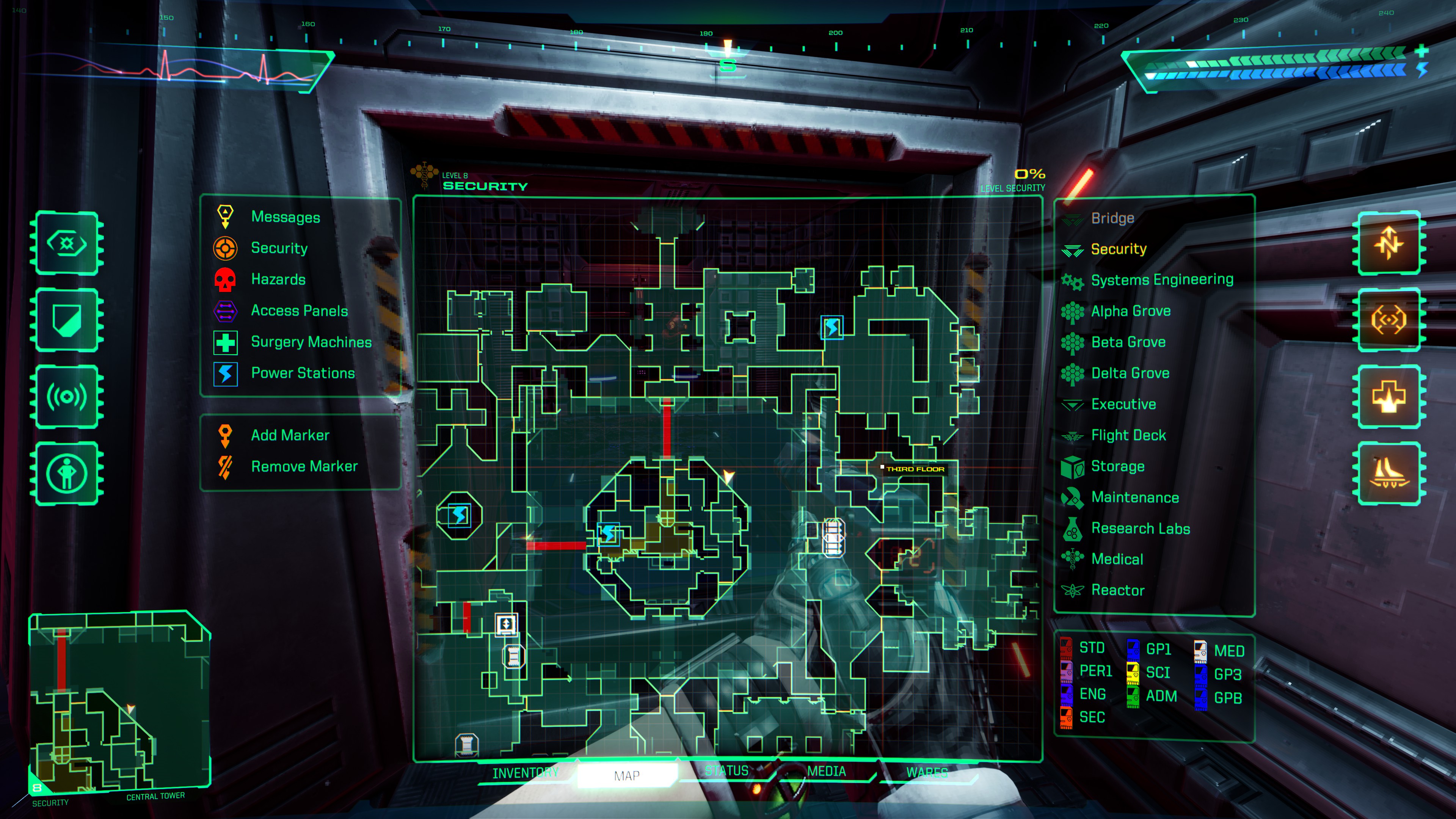 System Shock - All Skully Location Guide - I don't know how guides work sorry - 88DDF70