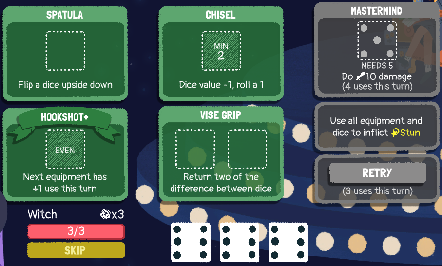 Dicey Dungeons - How to Solve all Puzzle in Game - 4 Dice - A88D9B7