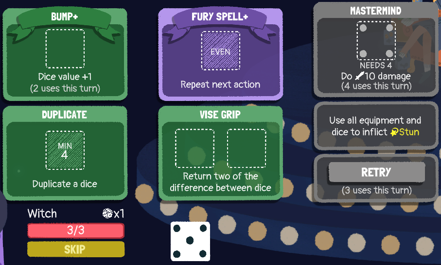Dicey Dungeons - How to Solve all Puzzle in Game - 4 Dice - CDBD9F1