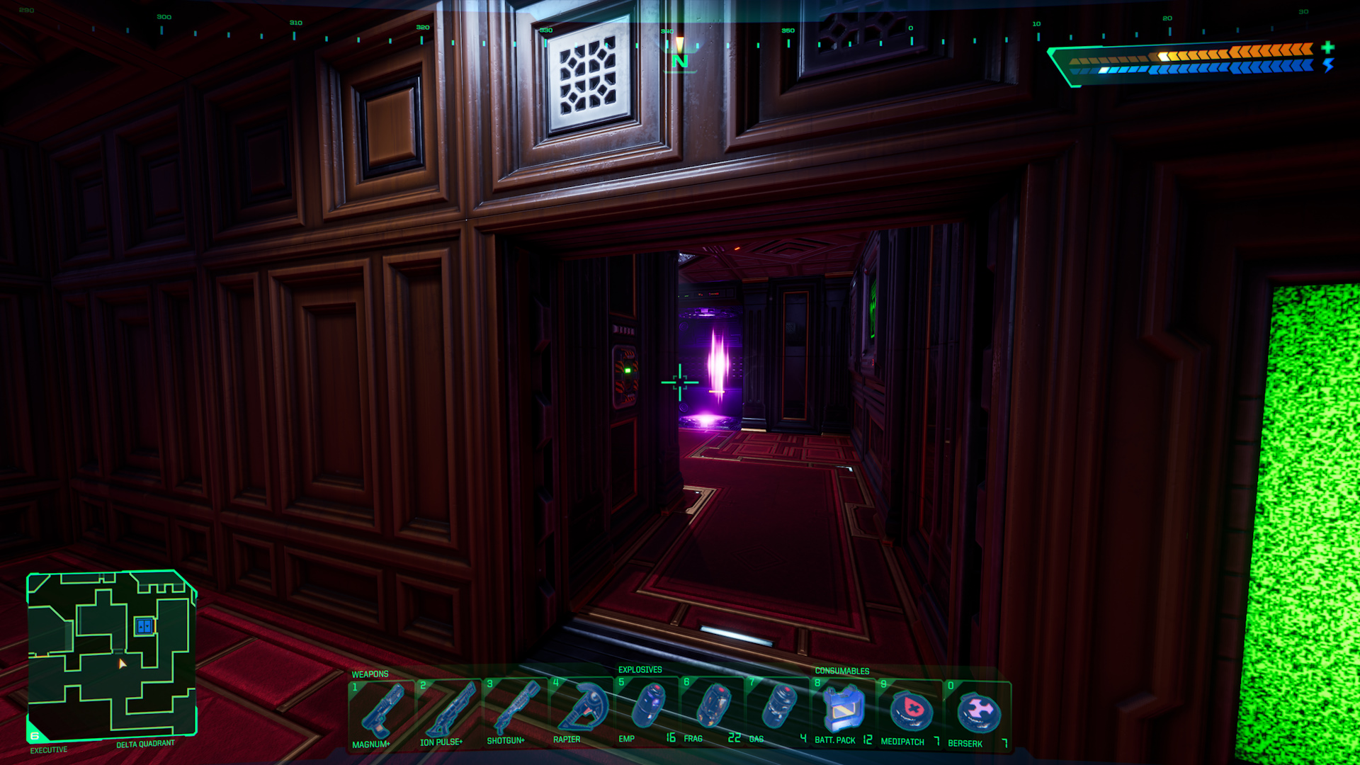 System Shock - Guide to all hidden doors in game - L6 - Executive + Groves - 6EAB053