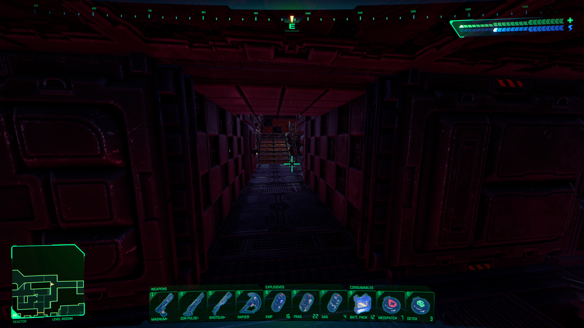System Shock - Guide to all hidden doors in game - LR - Reactor - 497E6BF