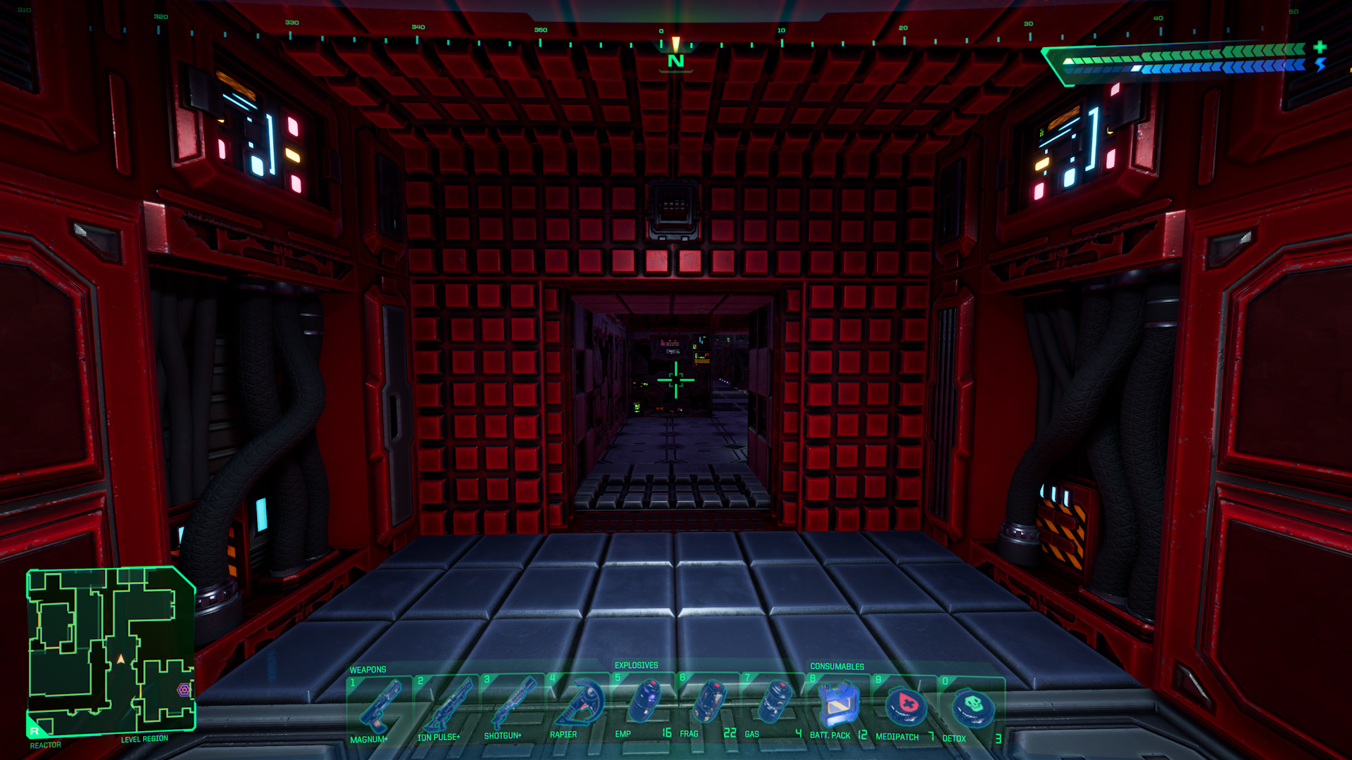 System Shock - Guide to all hidden doors in game - LR - Reactor - A40EDD7
