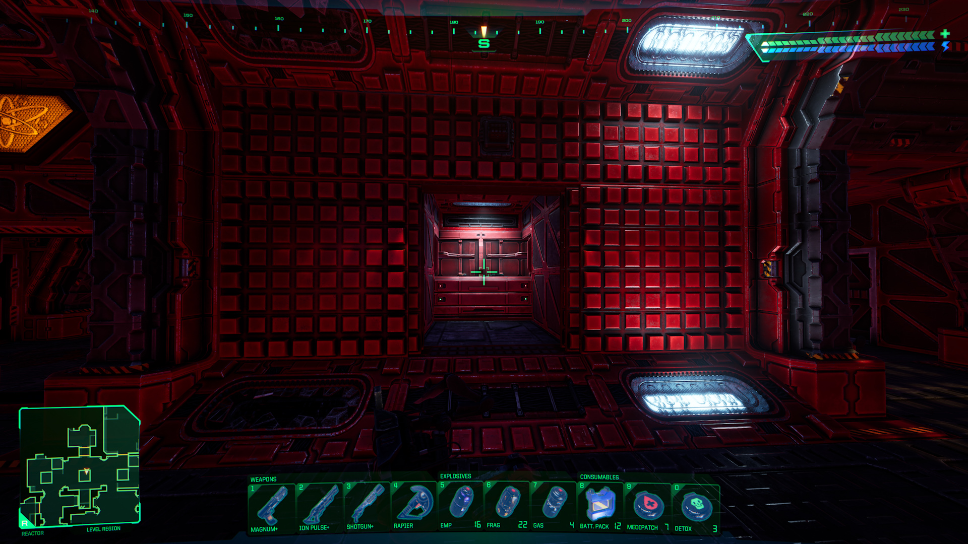 System Shock - Guide to all hidden doors in game - LR - Reactor - F8D289E
