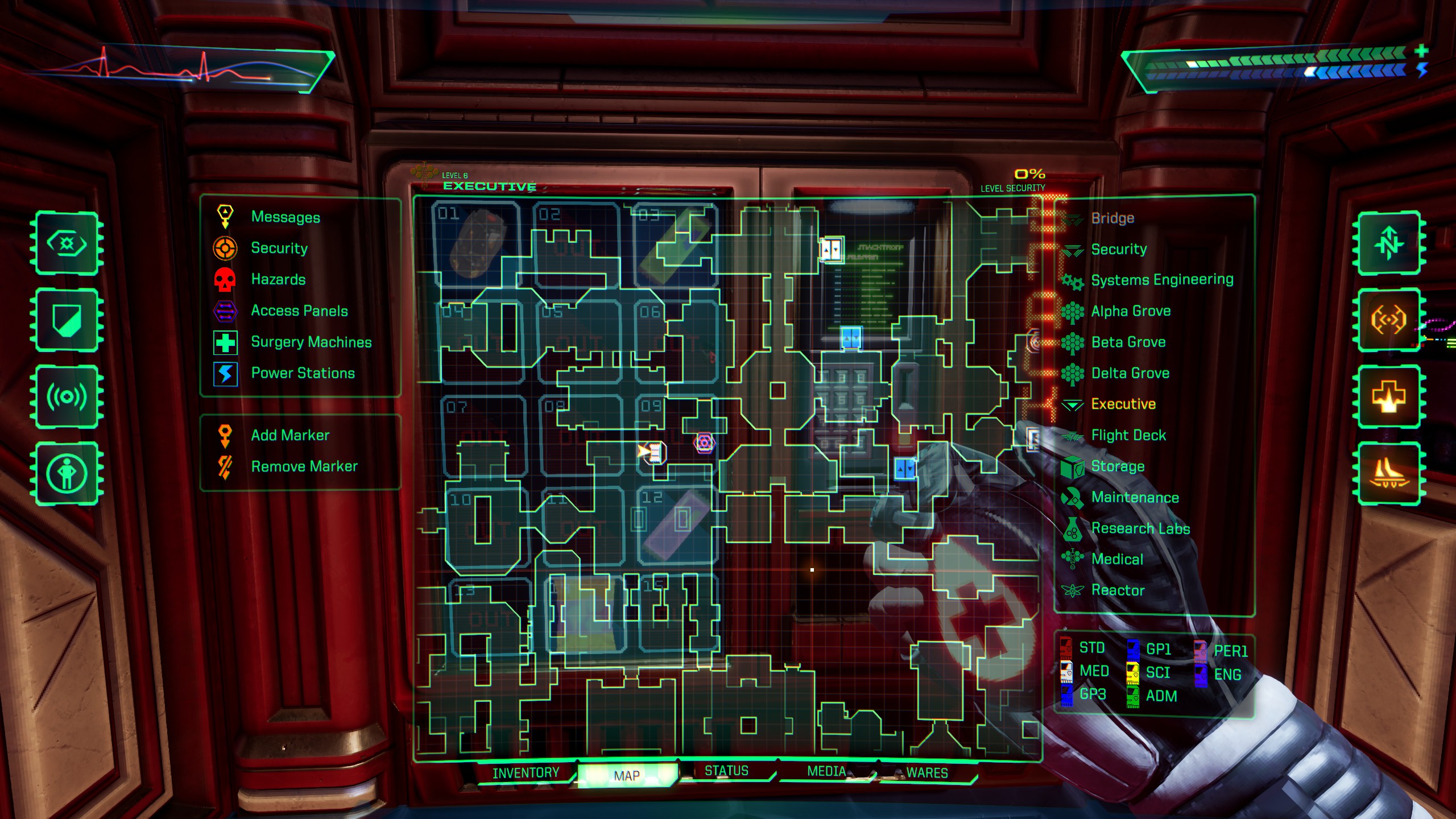 System Shock - Where to find the vending machine with the grenade - Where to find the vending machine with the grenade - C60C19F