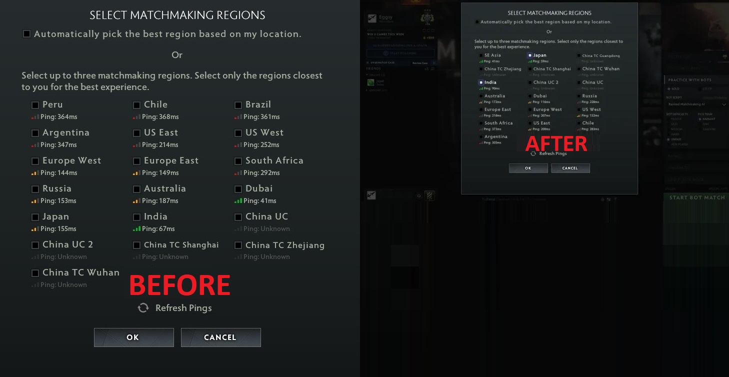 Dota 2 - How to Fix SEA Server Not Showing in Matchmaking - [Fix] SEA Server not showing in MatchMaking - 675DEF1