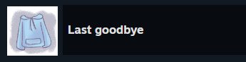 Memories - Story and Achievement Completion - 💔 Part 6: Last goodbye - DDD4BDF