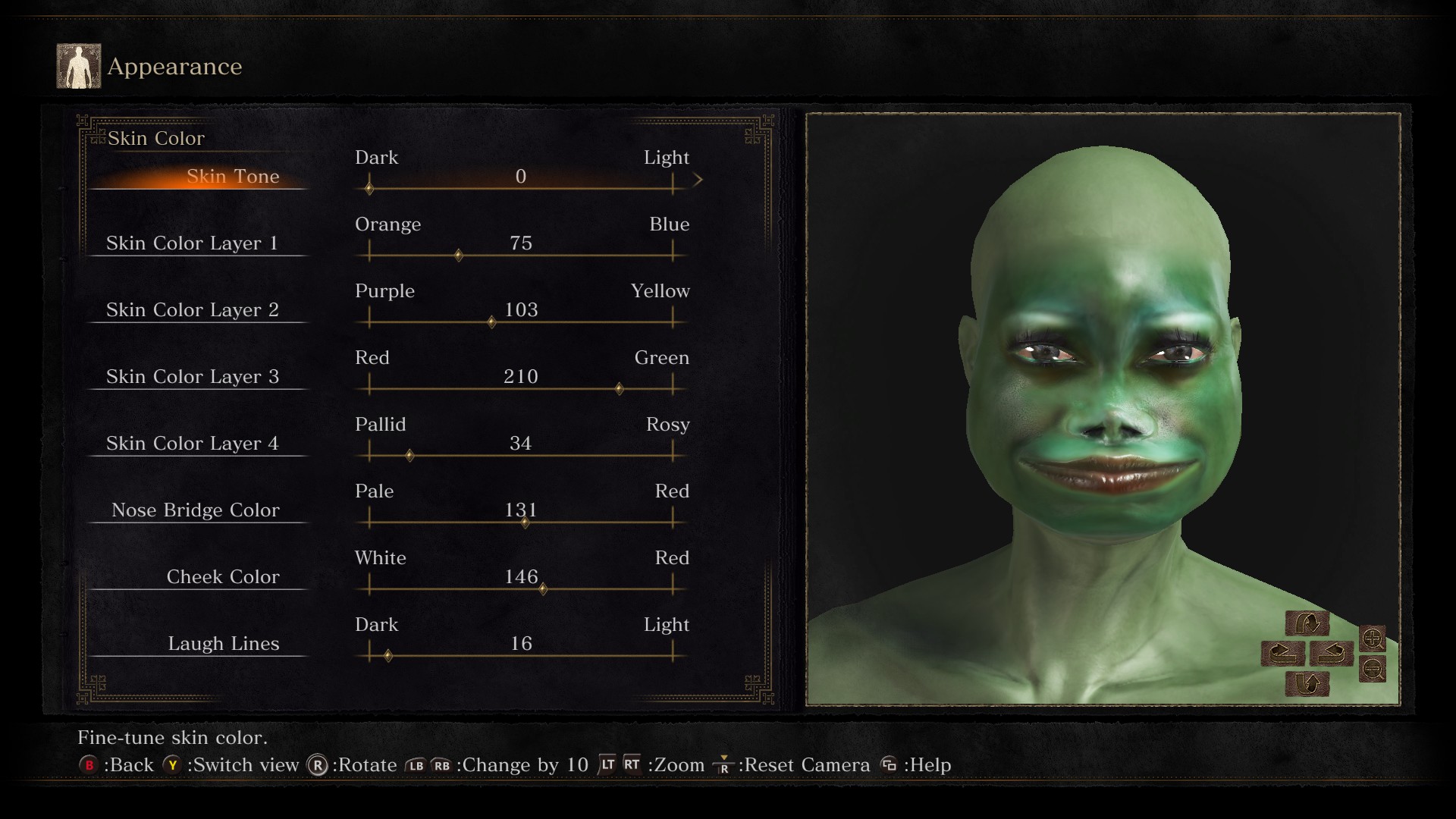DARK SOULS™ III - Character creation (Frog) Guide - Character creation sliders - 45A7054