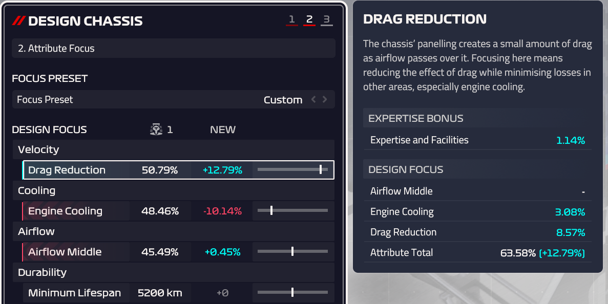 F1® Manager 2023 - All Chapter Design and Research Mechanics - Chapter 4: Focus Sliders and Design - 7D3527F