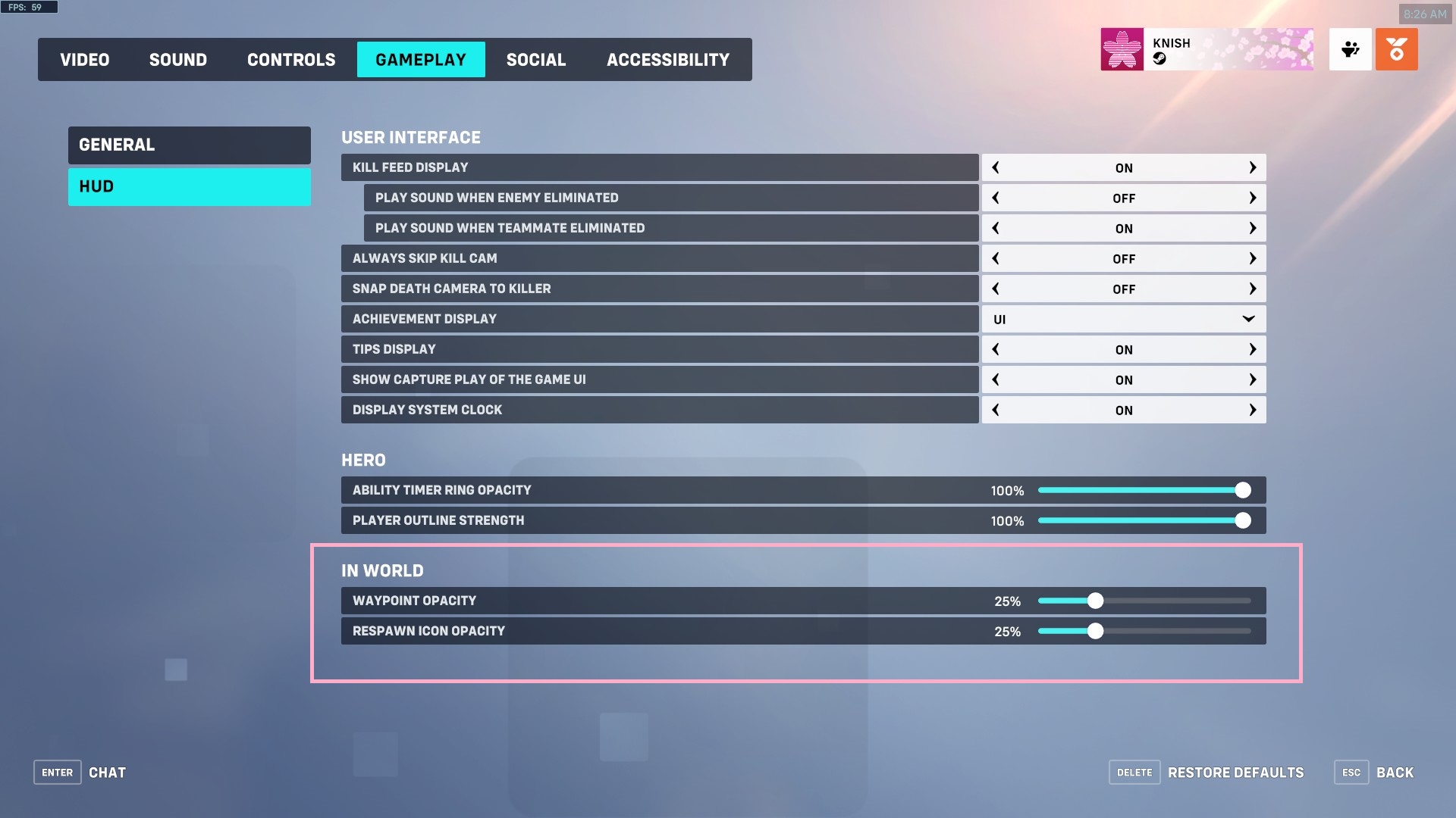 Overwatch® 2 - Best Graphics Settings Optimization - Miscellaneous settings - FCA945E
