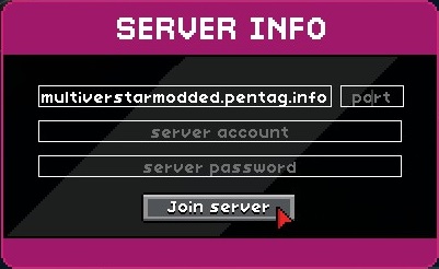 Starbound - How to Setup Multiverstar Modded Server Guide - Connecting to the server - 12C5229